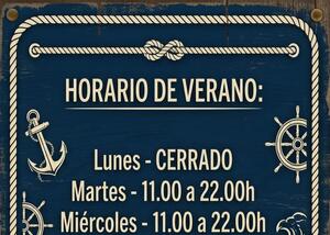 HORARIO BAR CAFETERIA