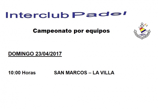 Campeonato por equipos de padel