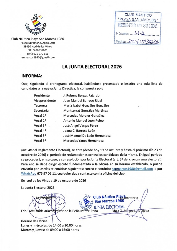 Nueva Junta Directiva