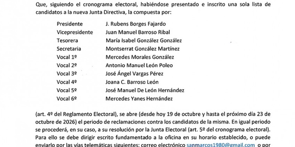 Nueva Junta Directiva