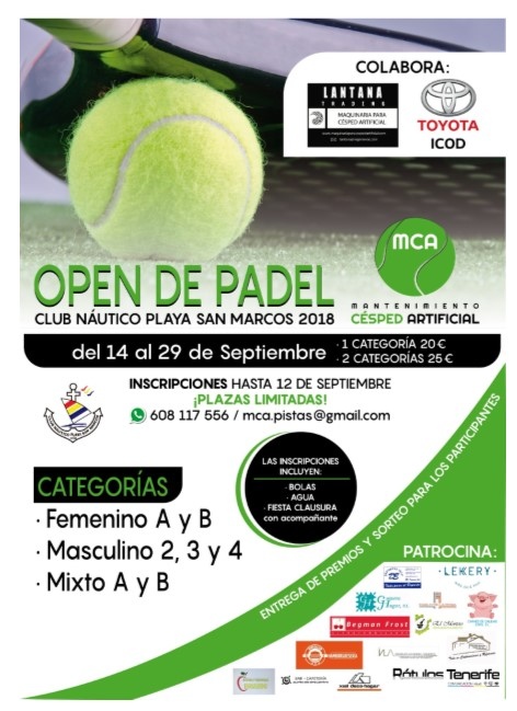 Open de Padel Club Náutico Playa San Marcos
