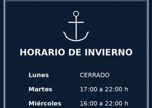HORARIO BAR CAFETERIA